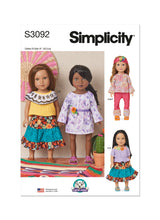 Simplicity: 18" Doll Clothes Sewing Pattern by Carla Reiss S3092OS