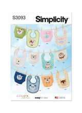 Simplicity: Babies Bibs & Diaper Cover Sewing Pattern S3093OS