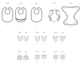 Simplicity: Babies Bibs & Diaper Cover Sewing Pattern S3093OS