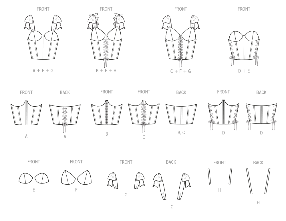 Simplicity: Design Your Own Corset Sewing Pattern S3095