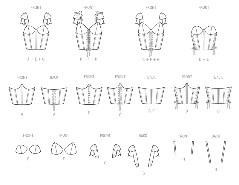 Simplicity: Design Your Own Corset Sewing Pattern S3095