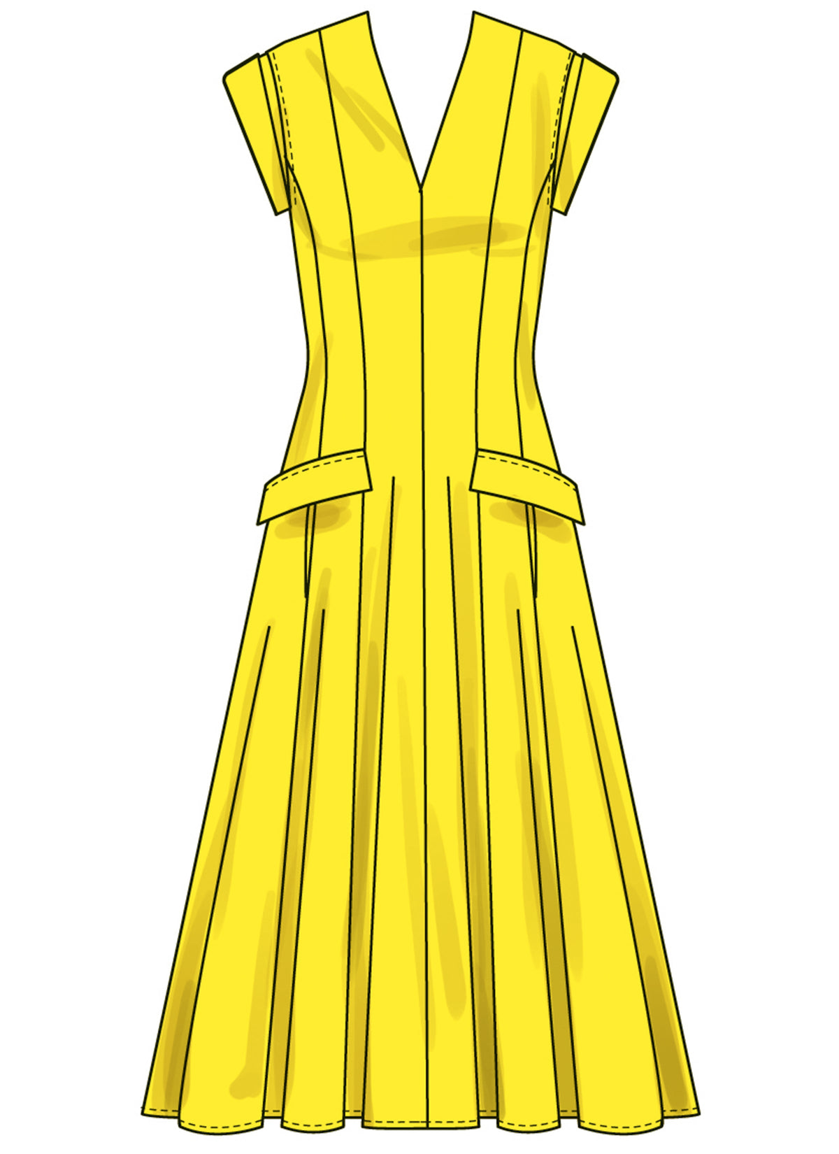 Simplicity Misses Dress with Length and Sleeve Variations Pattern S3097