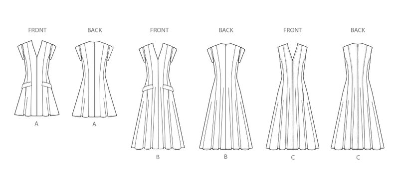 Simplicity Misses Dress with Length and Sleeve Variations Pattern S3097