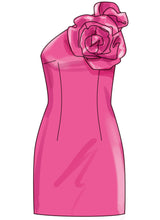 Simplicity Misses & Miss Petite Dress with 3D Flowers Pattern S3099