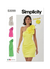 Simplicity Misses & Miss Petite Dress with 3D Flowers Pattern S3099