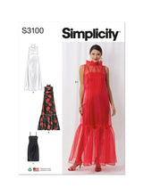 Simplicity Misses Special Occasion Dress and Slip Pattern S3100
