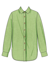 Simplicity Misses Shirt with Detachable 3D Flowers Pattern S3101