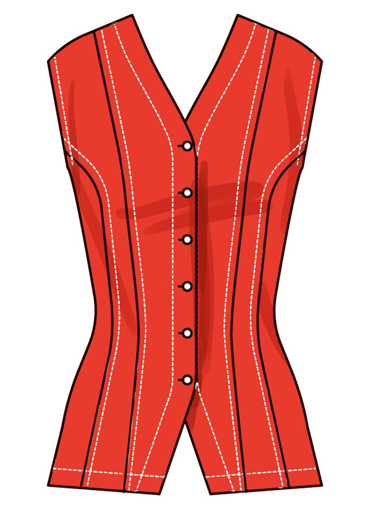 Simplicity Misses Shirt with Sleeve Variations Sewing Pattern S3102
