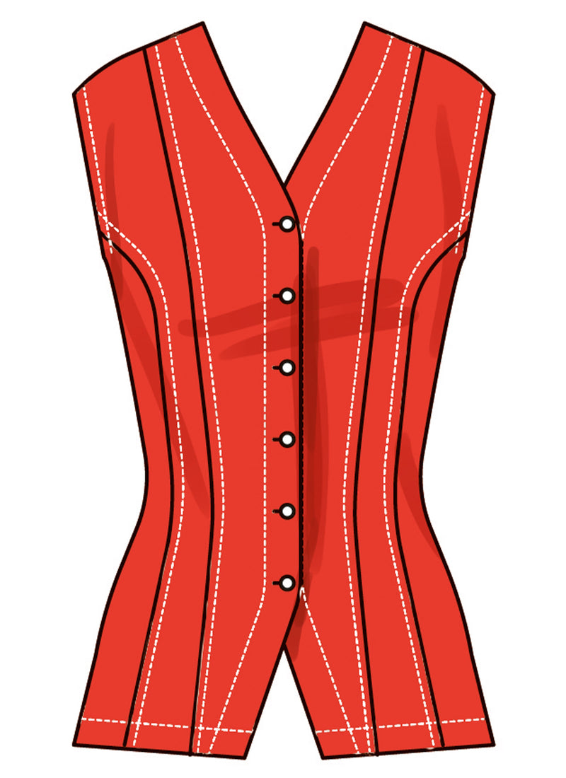 Simplicity Misses Shirt with Sleeve Variations Sewing Pattern S3102