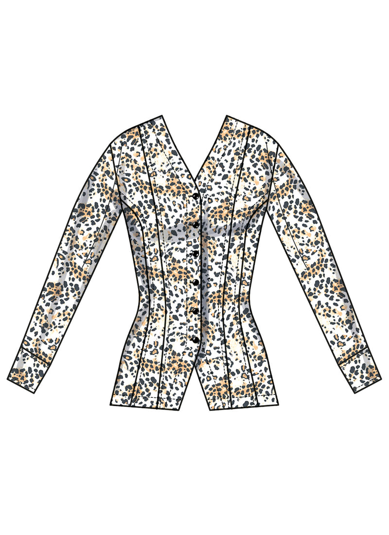 Simplicity Misses Shirt with Sleeve Variations Sewing Pattern S3102