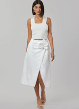 Simplicity Misses Wrap Skirts with Detachable 3D Flower Pattern S3104