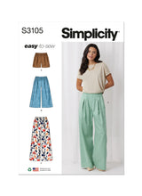 Simplicity Misses Shorts and Pants Sewing Pattern S3105A