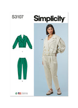 Simplicity Misses Jacket and Pants Sewing Pattern Guide S3107