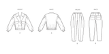 Simplicity Misses Jacket and Pants Sewing Pattern Guide S3107
