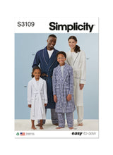 Simplicity Robe, Shorts & Pants Sewing Pattern for All Ages S3109A