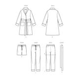 Simplicity Robe, Shorts & Pants Sewing Pattern for All Ages S3109A