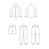 Simplicity Unisex Jacket, Shorts and Pants Sewing Pattern S3111A