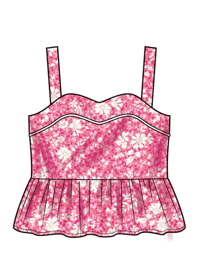 Simplicity Toddlers' Dress, Top and Shorts Sewing Pattern S3112A