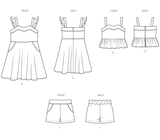 Simplicity Toddlers' Dress, Top and Shorts Sewing Pattern S3112A