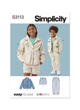 Simplicity Children's Jacket, Shorts & Pants Sewing Pattern S3113