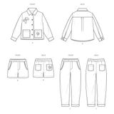 Simplicity Children's Jacket, Shorts & Pants Sewing Pattern S3113
