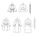 Simplicity Girls' Trench Coat Sewing Pattern in Three Lengths S3114A