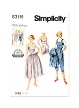Simplicity Misses Two-Piece Play Suit & Skirt Sewing Pattern S3115