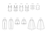 Simplicity Misses Two-Piece Play Suit & Skirt Sewing Pattern S3115