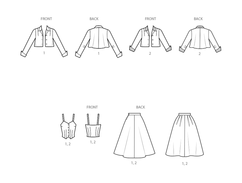 Simplicity Misses Bolero Suit and Bodice Sewing Pattern S3116