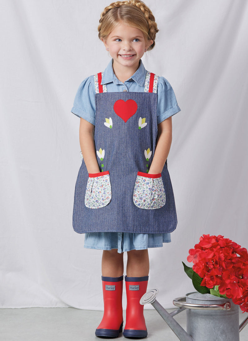 Simplicity: Children & Misses Aprons and Kitchen Accessories S3119A