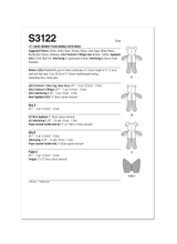 Simplicity Memory Plush Animals with Wings Sewing Pattern S3122OS