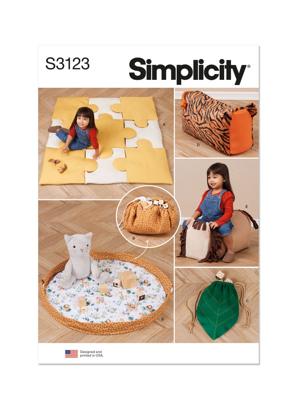 Simplicity Playroom Accessories Sewing Pattern Guide S3123OS