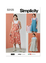 Simplicity Misses Knit Tops, Overalls & Jumper Sewing Pattern S3125