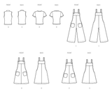 Simplicity Misses Knit Tops, Overalls & Jumper Sewing Pattern S3125