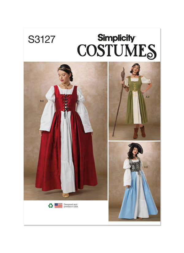Simplicity Misses Costumes: Create Your Own Sewing Pattern S3127