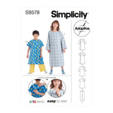 Simplicity Childrens, Girls and Boys Recovery Gowns and Pants Sewing Pattern S9578