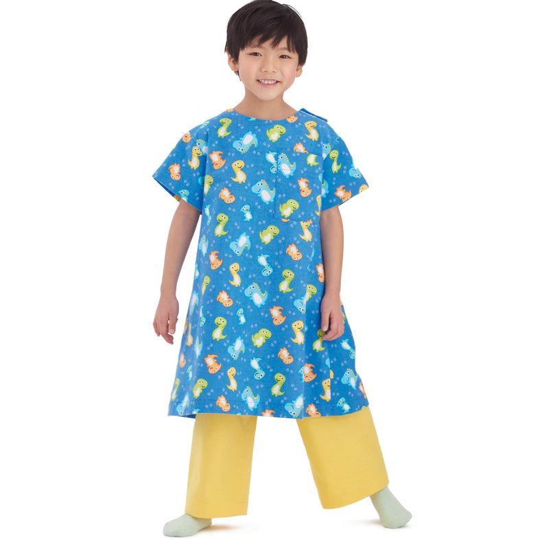 Simplicity Childrens, Girls and Boys Recovery Gowns and Pants Sewing Pattern S9578