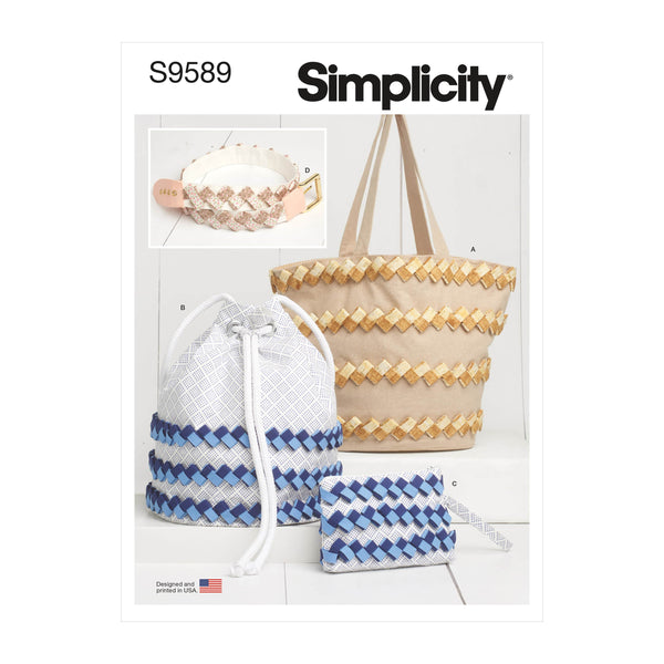 Simplicity Fabric Chain and Embellished Accessories Sewing Pattern S9589 OS 