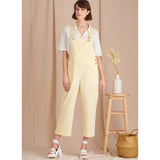 Simplicity Misses Overalls Dungarees Pattern Sewing Pattern S9590 A (XS-S-M-L-XL)