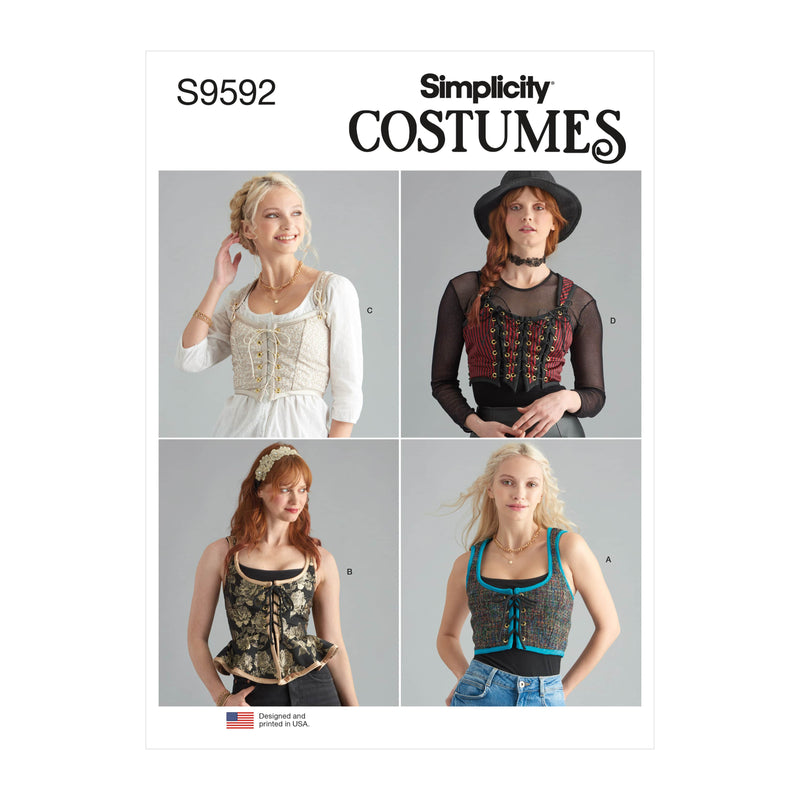 Simplicity Misses Corsets Sewing Pattern S9592