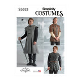 Simplicity Mens Coat, Jacket and Vest Sewing Pattern S9593