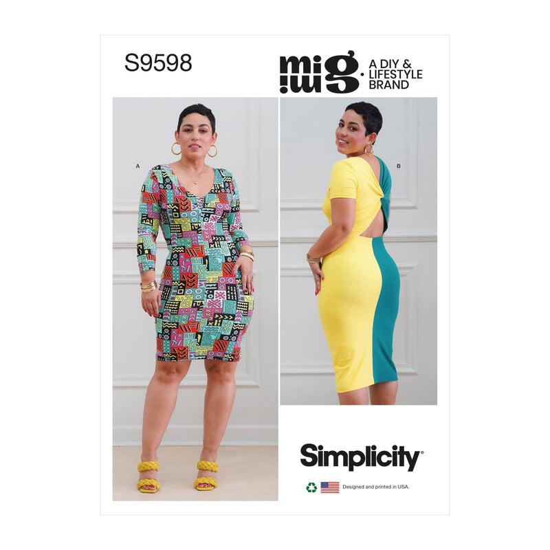 Simplicity Misses Knit Dresses by Mimi G Sewing Pattern S9598