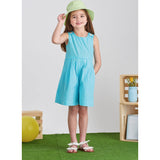 Simplicity Childrens and Girls Jumpsuit, Romper and Dress Sewing Pattern S9617