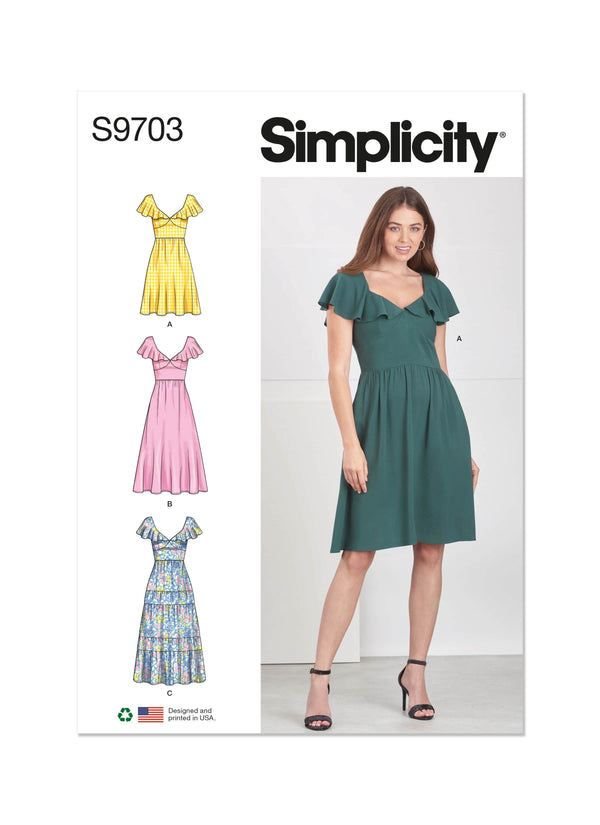 Simplicity Misses Dresses Sewing Pattern S9703