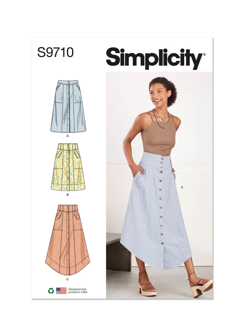 Simplicity Misses Skirts Sewing Pattern S9710