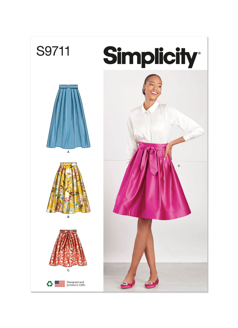 Simplicity Misses Skirts Sewing Pattern S9711