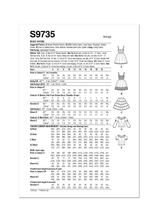 Simplicity Misses Pullover Dress Costume Sewing Pattern S9735