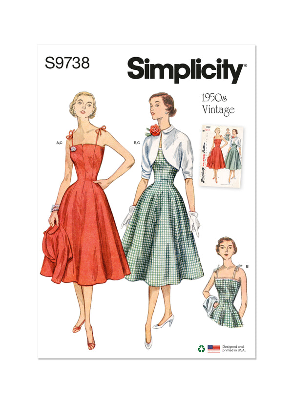 Simplicity Misses Dresses & Jacket Sewing Pattern S9738