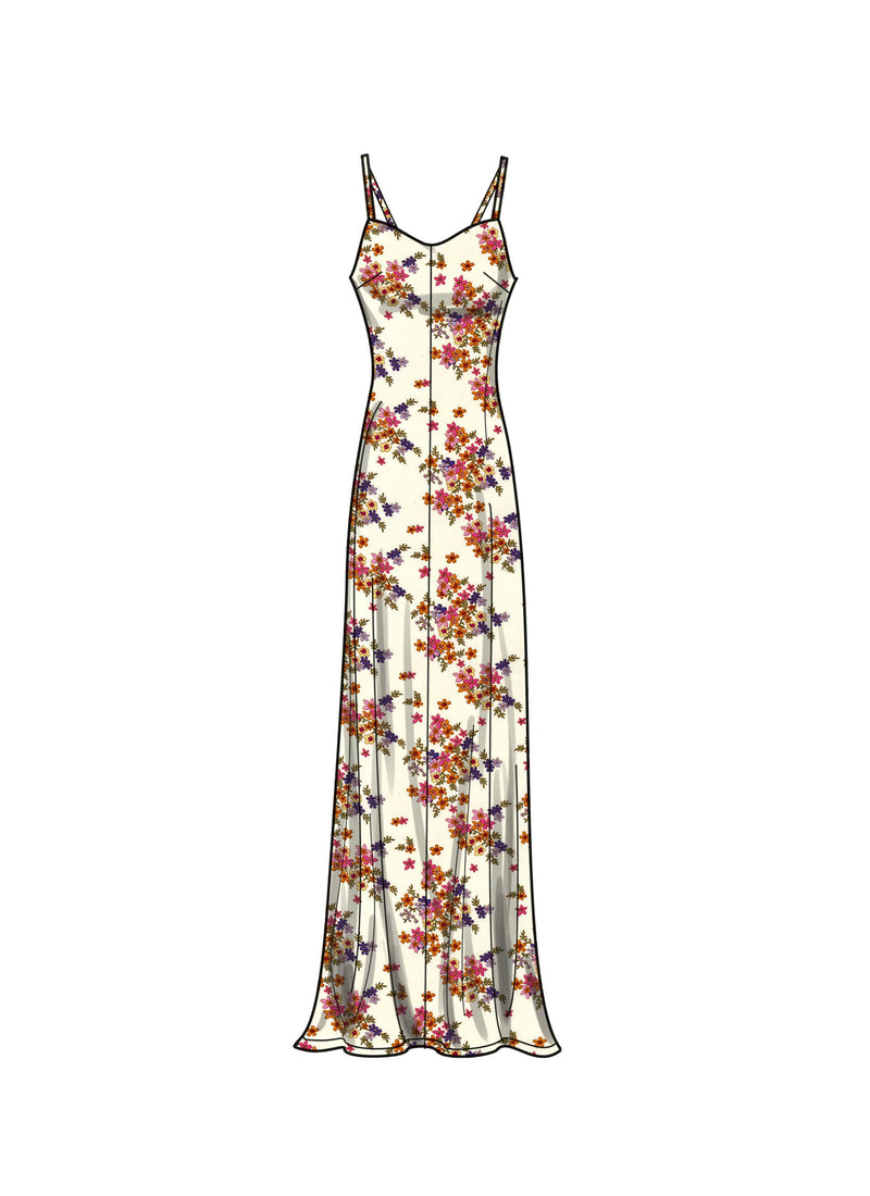 Simplicity Misses Slip Dress in Three Lengths Sewing Pattern S9745