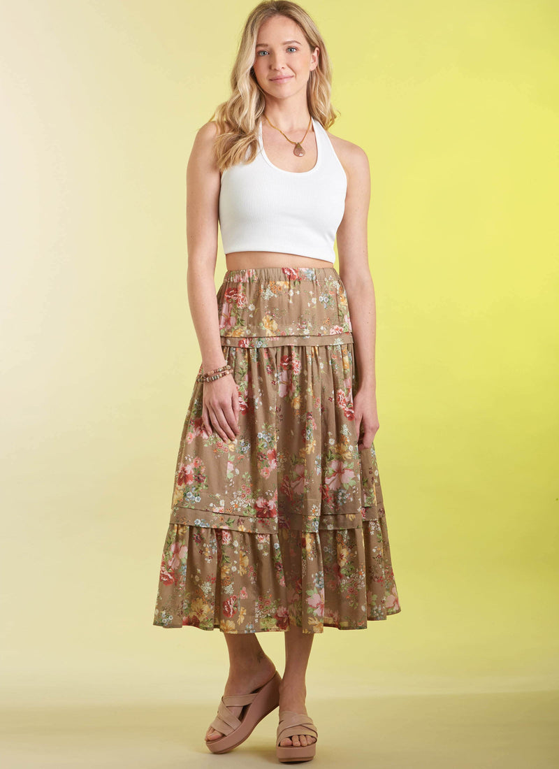 Simplicity Misses Skirt in Three Lengths Sewing Pattern S9750